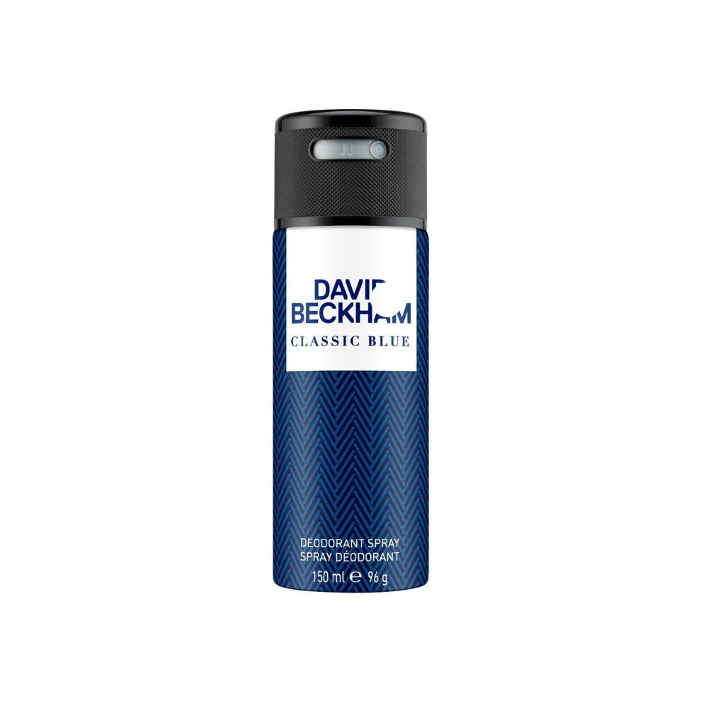Beckham David Classic Blue Deodorant Anti-Perspirant Body Spray For Men, 150 Ml