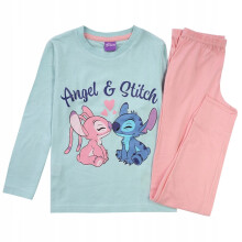 Pigiama da bambina in cotone a maniche lunghe LILO AND STITCH 98/104 ER01G