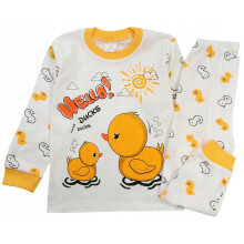 COMPLETO PIGIAMA manica lunga pantaloni lunghi COTONE DUCK 5 J201E