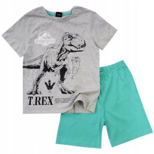 Pigiama da bambino con dinosauri, cotone, maniche corte, Jurassic World 98/104 ER01o