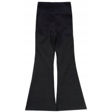 Leggings a zampa da bambina, pantaloni a campana, neri 152 J193A