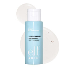 e.l.f. SKIN Daily Face Cleanser Mini, Removes Oil, Impurities & Makeup, with Hyaluronic Acid, Vegan & Cruelty-Free.