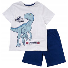 Pigiama da bambino con dinosauri, cotone, maniche corte, Jurassic World 110/116 ER01N