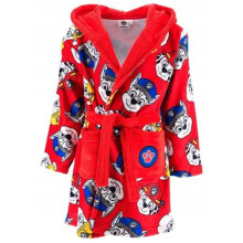 Accappatoio per cani PAW PATROL per ragazzi, rosso, morbido, 104 FN01N