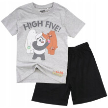 Pigiama da bambino Between Us Bears in cotone a maniche corte, grigio 140 D013K