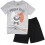Pyjama garçon Between Us Bears en coton, manches courtes, gris, taille 140, référence D013K 1