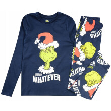 Pigiama Grinch da bambino in cotone a maniche lunghe 158/164 D012ę