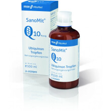 SanoMit Q10 flüssig 100 ml – Coenzym Q10 Ubiquinon Tropfen, hohe Bioverfügbarkeit – mse Dr. Enzmann