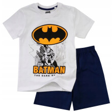 Pigiama da bambino a maniche corte e pantaloncini BATMAN bianco 122 R315S