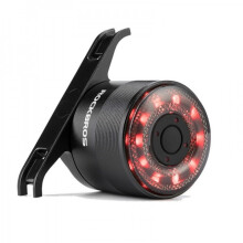 Rockbros Q1 LED USB baglygte til cykel i RGB-farver til sadel og sadelpind