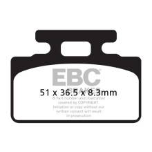 EBC SFA151 Roller-Bremsbeläge (Satz für 1 Bremsscheibe)