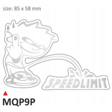 ONEDESIGN Sebességkorlátozó Ezüst Matrica Pár