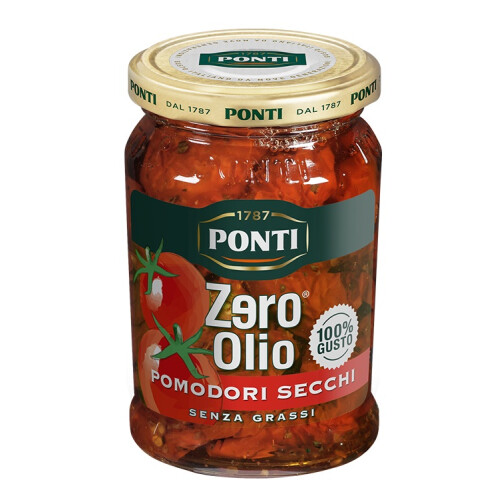 Tomates secos sin aceite Zero Olio 280g - Ponti