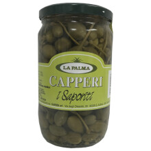 Kapary z ogonkami Saporiti 720g - La Palma