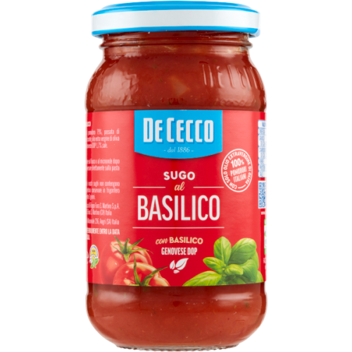 Basilikumsauce 200g Flasche - De Cecco