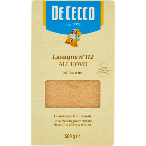 Makaron Lasagne n112 Ei 500g - De Cecco