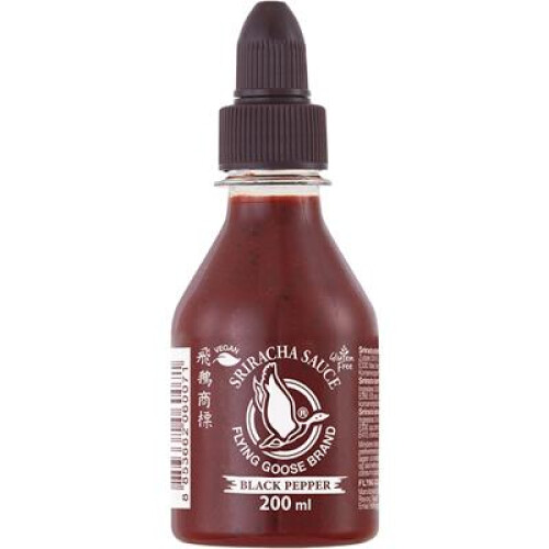 Sriracha chilisauce med sort peber 200ml - Flying Goose