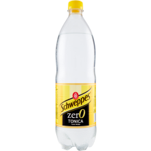 Tonic kulsyreholdig drik uden sukker 1 l - Schweppes