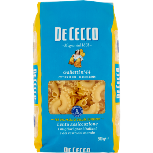 Pasta Gallettini N44 500g - De Cecco
