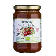 Salsa di pomodoro biologica al basilico 290g - Redoro