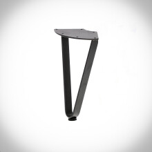 HÅRNÅL dobbelt flad barben 20 cm SORT