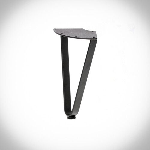 HÅRNÅL dobbelt flad barben 20 cm SORT