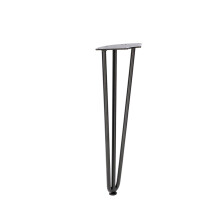 HÅRNÅL tredobbelt stangben 40 cm SORT