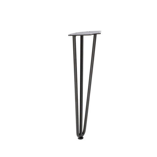 HÅRNÅL tredobbelt stangben 40 cm SORT
