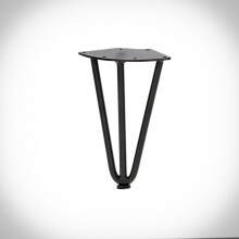 HÅRNÅL tredobbelt stangben 20 cm SORT