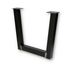 Bredt trapezformet ben 82x71cm, stål