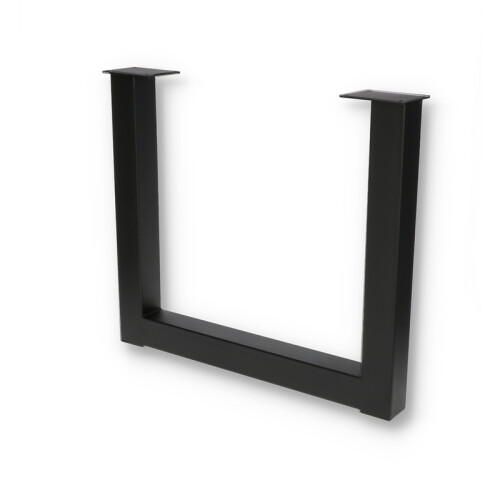 U-formet ben 82x71 cm SORT