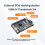 Dock para GPU Externa Compatível com  3.4 para Placa Gráfica PCIe USB4 para Laptop e  PC 5