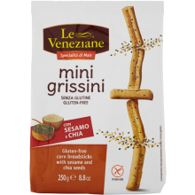 Grissini senza glutine con sesamo e chia 250g - Le Veneziane