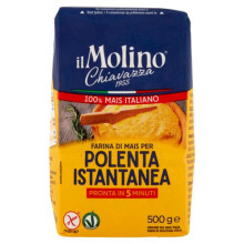 Maismehl Instant-Polenta Farina di Mais per Polenta Istantanea 500g - il Molino Chiavazza