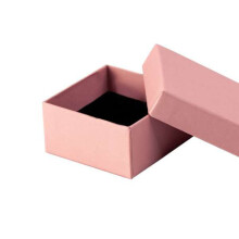 Grand coffret à bijoux décoratif gris avec tapis