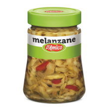 Melanzane tagliate a strisce e marinate in salsa 280g - D'Amico