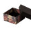 Schwarze Schmuckschatulle mit Blumenmuster 1
