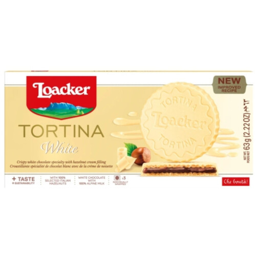 Tortinavafler med nøddefyld 3x21g - Loacker