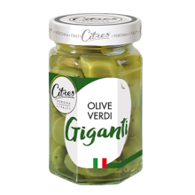 Grandi olive verdi salate Giganti 540g - Citres