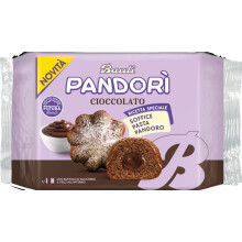 Muffin con ripieno liquido (4 pezzi in confezione) Pandori Cacao 178g - Bauli