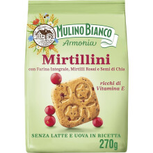 Biscotti di pasta frolla ai mirtilli rossi 270g - Mulino Bianco
