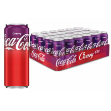 Coca-Cola Cherry Kulsyreholdig Drik 24 x 330ml - Coca-Cola