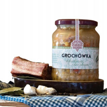 Erbsensuppe mit Wurst und Speck 700ml - Bukowina Shelter
