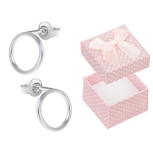 Pendientes de aro de plata de ley 925 de 11 mm para mujer, redondos, con cierre de presión.