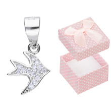 Pendentif en argent avec zircon cubique, pendentif étoile plaqué rhodium, zircon cubique coloré