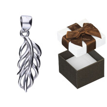 Pendentif fleur en argent avec zircon cubique, petit pendentif fleur 925