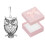 Grand pendentif libellule en argent oxydé, 5,5 cm 1
