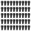 50Pcs Plastic Shelf Security Hook Locks Theft-6 mm Black 1