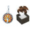 Silberner Glücksbaum-Anhänger mit oxidiertem Bernstein-Amulett 1