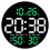 Digital Wall Clock with Remote Control, LED Clock with 10-Level Brightness Adjustment, Automatic Dimming, and Countdown 1